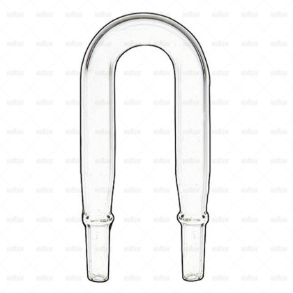 CO2 U trubička na hadičku 4/6mm (15mm sklo)