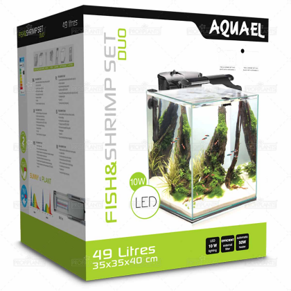 Aquael Fish & Shrimp Set Duo 35 černý - 49 litrů