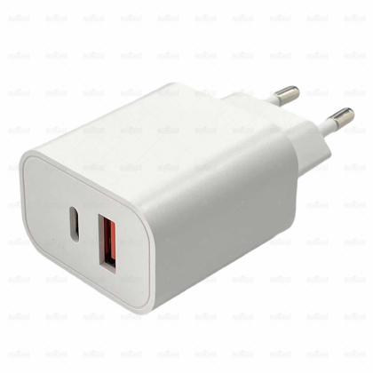 Solight USB A+C Síťový nabíjecí adapter (nabíječka) 20W
