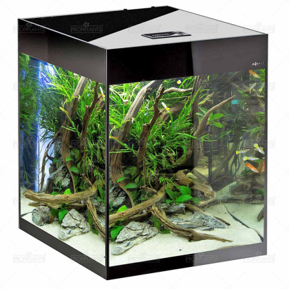 AQUAEL Akvárium Glossy Cube D&N černé 135 litrů s osvětlením