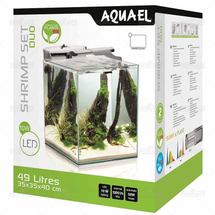 Aquael Fish & Shrimp Set Duo 35 bílý - 49 litrů