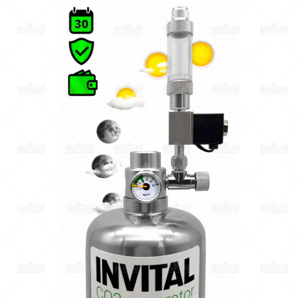 INVITAL CO2 Generator s nočním vypínáním s 2l lahví
