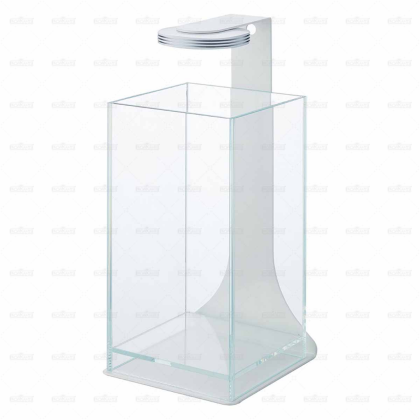 Chihiros hranaté paludárium s magnetickým LED osvětlením 10W