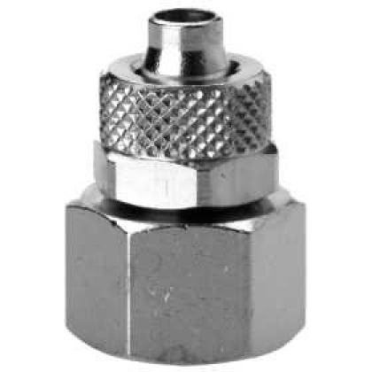 Camozzi Kovová spojka se vnitřním šroubením 1/8 a výstupem na hadičku 4/6 mm