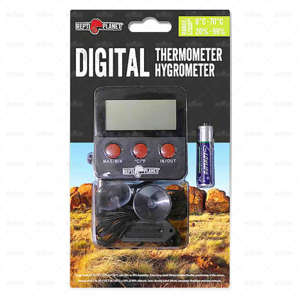 Repti planet Teploměr vlhkoměr LCD venkovní