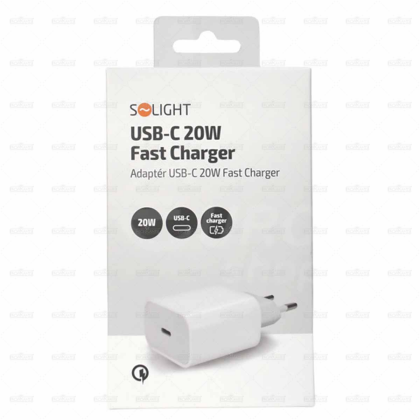 Solight USB-C Adaptér (nabíječka) 20W