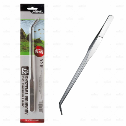 Aquael Straight Tweezers pinzeta 27 cm zahnutá