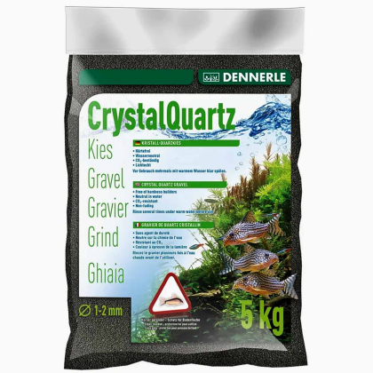 DENNERLE Crystal-Quartz černý písek 5kg