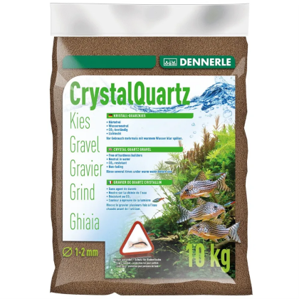 DENNERLE Crystal-Quartz tmavě hnědý písek 10kg