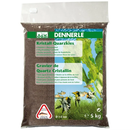 DENNERLE Crystal-Quartz tmavě hnědý písek 5kg