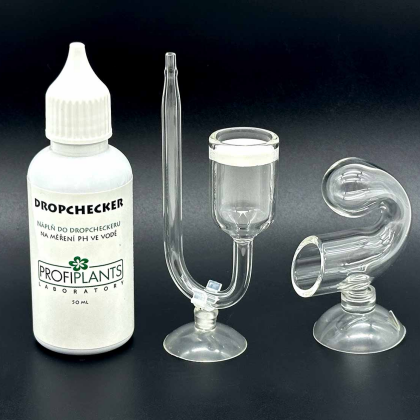 Co2 dropchecker skleněná sada s kapalinou