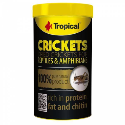 Tropical Dried crickets sušení cvrčci 250 ml